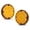 Orange, variant on PIT66 Fit for 2pc 7" Round White LED Back-up Reverse Tail Light For School Bus Transit Vehicle
