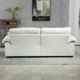 84" Chenille Loveseat Sofa, DualLayer Overstuffed Sofa with 2 Throw