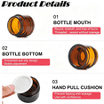 Makeup Sample Containers BPPEG 10Packs 0.36Oz Small Makeup Sample Jars Containers with Black ...