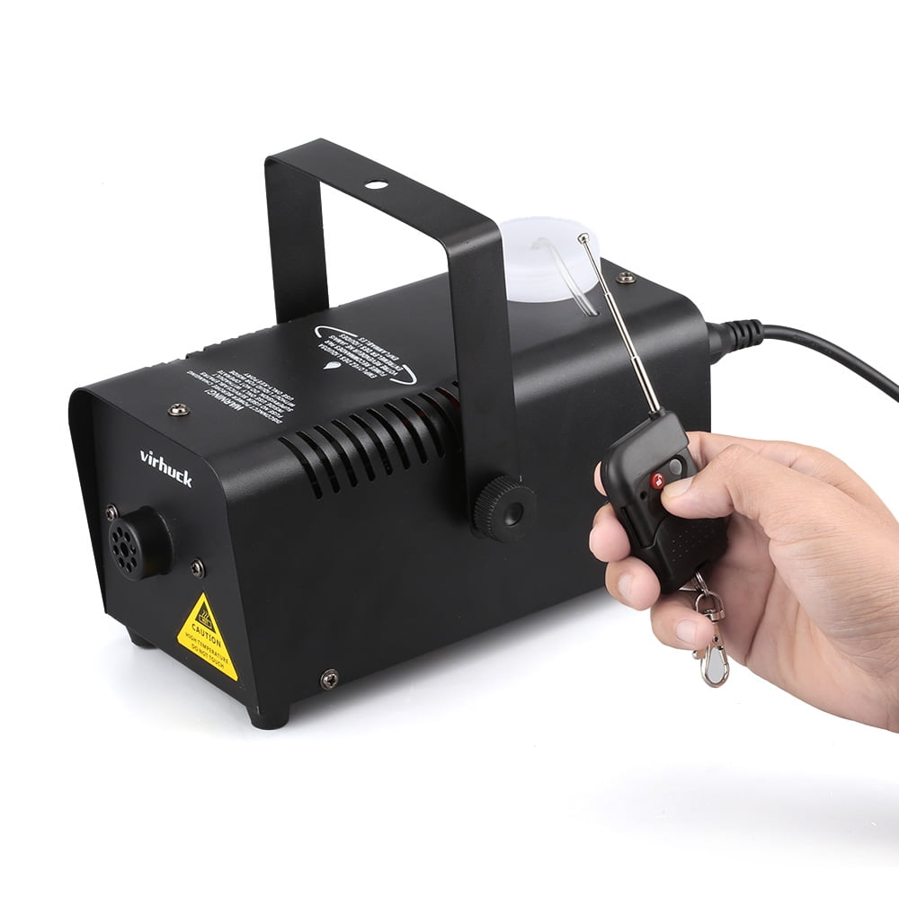 VIRHUCK Portable Stage Fog Machine, 400Watt Wireless Remote Control