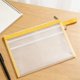 thumbnail image 4 of Bolsa impermeable para documentos, organizador de archivos portátil, carpeta multiusos para almacenamiento de papel para oficina, escuela y hogar, 13.38 x 9.44 pulgadas, tela de malla, cierre de, 4 of 6