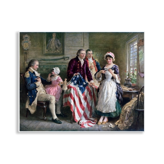 Historical Betsy Ross Wall Plaque Art, design by Arlington Prints