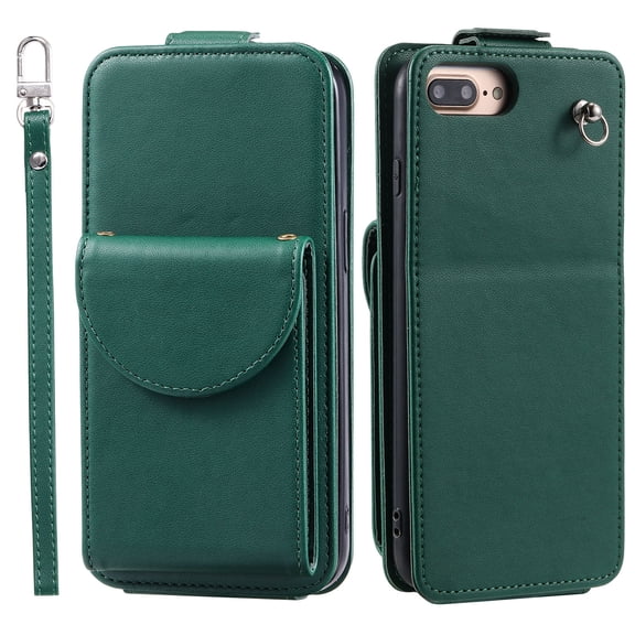 TECH CIRCLE For iPhone 7 /iPhone 8 /iPhone SE Wallet Case with Card Holder,PU Leather Flip Kickstand Magnetic Clasp Durable Shockproof Protective Phone Case for Apple iPhone 7 8 SE 2022 4.7",Green