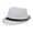 White, variant on AYYUFE Men Fedora Wide Brim Mesh Spring Summer Pure Color Low-profile Sunshade Hat for Outdoor