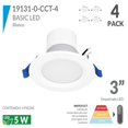 thumbnail image 2 of 4 Luminarios Basic Led Estevez 3Pg 5W Interior, 2 of 3