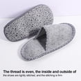 thumbnail image 2 of 6 pares de pantuflas de fieltro polar, portátiles, lavables, desechables, antideslizantes, para el hogar, para huéspedes de spa, hoteles, viajes, 2 of 7