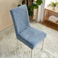 thumbnail image 5 of Super Stretch Chair Slipcovers,Dining Room Chair Covers Universal Anti-Dust Removable Washable Thicken Jacquard Chair Protector for Hotel Banquet Kitchen Decor-8-blue, 5 of 8