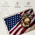thumbnail image 6 of Elephant Stock American Marine Corps Wall Art - Horizontal Canvas Wall Art - Living Room Wall Decor - Military Canvas - Gold And Red Decor - 24" x 16", 6 of 8