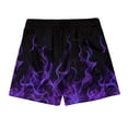 thumbnail image 5 of Ofertas del día DDAPJ pyju Mens Graphic Shorts Lightweight Drawstring Summer Beach Shorts Novelty Print Swim Trunks with Pockets Purple S, 5 of 9