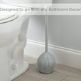 thumbnail image 4 of Bath Bliss Firm Grip Tulip Toilet Bowl Brush in Gray, 4 of 5