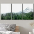 thumbnail image 3 of wall26 Wall Art Print Set Mist Over The Green Forest Mountains Nature Wilderness Photography Modern Rustic Scenic Relax/Calm Multicolor for Living Room, Bedroom, Office - 16"x24"x3 Panels, 3 of 5