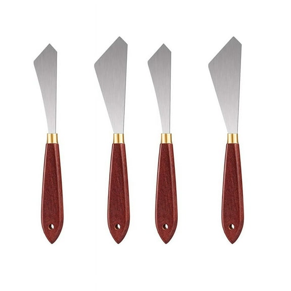 2 Pcs Painting Mixing Scrapers Palette Knife for Painting Art Tool
