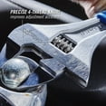 thumbnail image 4 of CHANNELLOCK 8-inch CODE BLUE WideAzz Adjustable Wrench, Precise 1.5-inch Wide Mouth Slim Jaw Capacity (8SWCB), 4 of 12