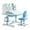 Blue #2, variant on Kids Study Desk and Chair Set, Multi Functional Height Adjustable Children School Study Desk with Cartoon Pattern, Ergonomic Desk Chair with Large Writing Board, Bookshelf and Book Bucket (Blue #5)
