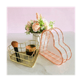 thumbnail image 3 of 2 bandejas de metal para guardar frutas, joyas, cestas de malla, cestas de alambre con forma de corazón, cestas para guardar archivos y libros, 3 of 5