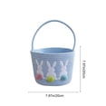 thumbnail image 3 of Decoraciones de Pascua, cestas de Pascua con conejito, cestas de algodón tejidas con conejito, lindos cubos de conejito con asa, rellenos de conejito, suministros de decoración para fiestas de huevos, 3 of 6