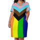 thumbnail image 3 of Vestido caído con bolsillo para mujer elegante traje de verano con bandera arcoíris venta orgullo progresivo, 3 of 7