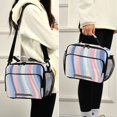 thumbnail image 5 of FORMRS Student Insulated Lunch Bag with Shoulder Strap Reusable Cooler Box for School, Abstract Pink, 5 of 9