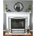 thumbnail image 5 of Panacea 30 by 48 Inch 3 Panel Fireplace Screen with Arched Design, Black, 5 of 9