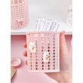 thumbnail image 3 of 1pc Hollow Out Plastic Pen Holder, Simple Multi-purpose Stationery Storage Box For Office, School Student, 3 of 3