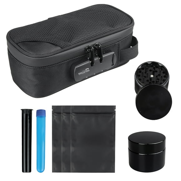 Bolsa De Mano Anti Olores Cerradura Con Combinación Malletria Cube