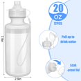 thumbnail image 2 of Botella Ziliny, 72 unidades, 600 ml, reutilizable, a prueba de fugas, deportiva, 2 of 6