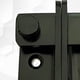 thumbnail image 2 of Pestillo abatible de acero inoxidable, cerradura de puerta corrediza multiusos a prueba de herrumbre para ventana, cajón de gabinete, perno deslizante izquierdo negro, 2 of 5
