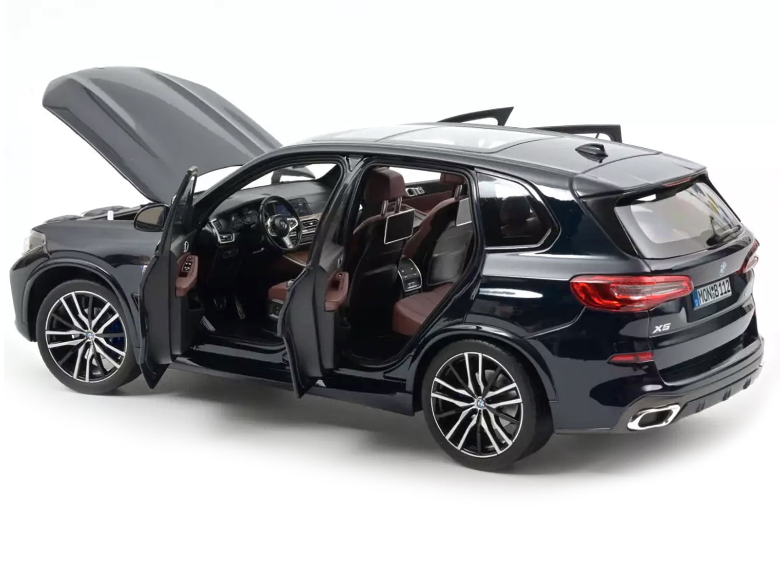 2019 BMW X5 Blue Metallic with Sunroof 1/18 Diecast Model 2019 BMW X5 Blue Metallic with Sunroof 1/18 Diecast Model