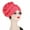 Watermelon Red, variant on Visland African Pattern Headwrap Pre-Tied Turbans for Women Beanie Cap Headwrap Hat,Sleep Beanie Elastic Knot Cap