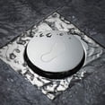 thumbnail image 3 of Accesorios para fregaderos de cocina Desagüe de piso de acero inoxidable con prensa de rebote Desagüe de piso oculto (10 x 10), 3 of 4