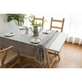 thumbnail image 4 of Cotton Linen Rectangle Tablecloth Table Cloth Heavy Weight Cotton Linen Dust-Proof Table Cover, 4 of 4