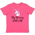 thumbnail image 3 of Inktastic Grammy Loves Me Unicorn Girls Youth T-Shirt, 3 of 5