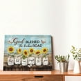 thumbnail image 4 of Farmhouse Sunflower Wall Art Butterfly Religion Christian Bible Verse Pictures Wall Decor Scripture Quotes Canvas Painting Print Artwork Framed for Living Room Bedroom Bathroom 16"×12", 4 of 6