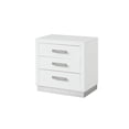 thumbnail image 3 of Newboti Furniture Coco Nightstand Made with Wood in Milky White Color 01779, 3 of 6