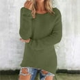 thumbnail image 3 of DondPO Fluffy Sweater Women's Fashionable Long Sleeve Pullovers Loose Fuzzy Jumper Sweater Fuzzy Sweater for Women Pink Sweater for Women Green 2XL, 3 of 8