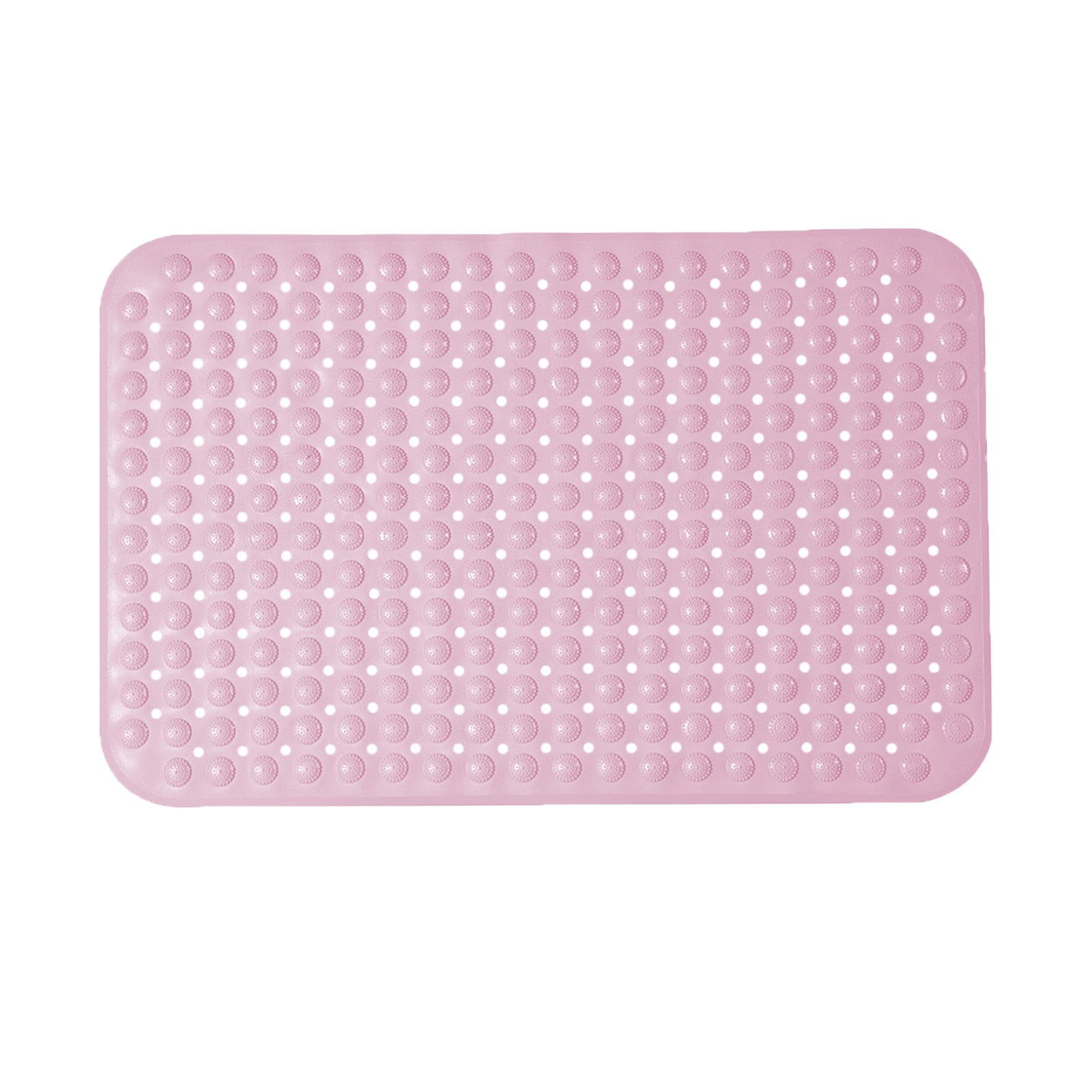 openpig Non Slip Shower Mats for Inside Shower 27.56*13.78 inch, Bathtub Mat Non-Slip, Bath Mat for Tub with Suction Cups, Drain Holes Bath Tub Mat for Bathroom, Pink