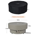 thumbnail image 2 of BAIDE HOME 32.5" Low Profile Propane Fire Pit Table, 50,000 BTU Outdoor Gas Fire Pit with Lid, Glass Rocks, Cover, Wind Glass Shield, 2 of 6