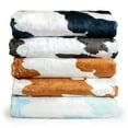 thumbnail image 6 of Everything Comfy Cow Print Decorative Throw Blanket, 30" X 40", Tan, 6 of 8