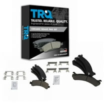 TRQ Front & Rear Ceramic Disc Brake Pad Kit for Savanna Express 2500 3500 Van BFA20109