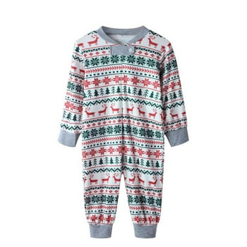 Baozhu Family Matching Reindeer Print Christmas wear Pajamas Set, 2 Piece (Unisex Baby & Toddler 3M-18M)