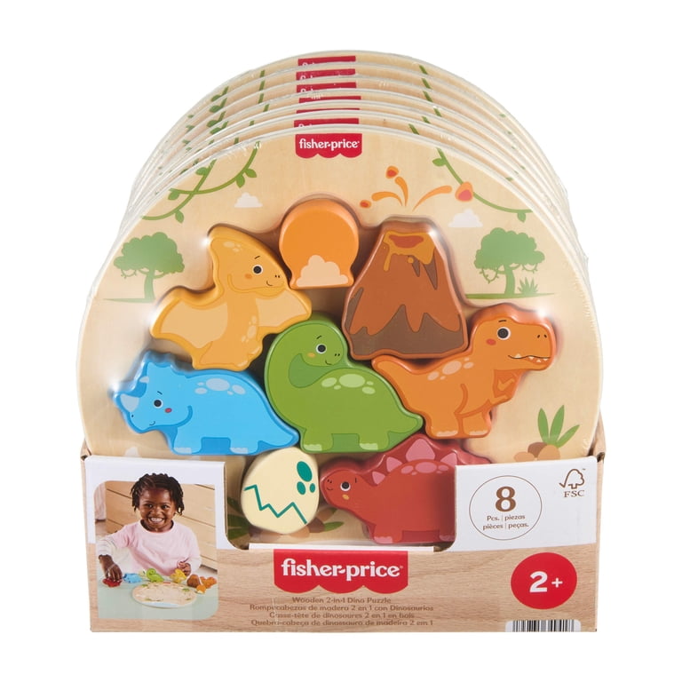Fisher-Price Wooden 2-in-1 Dinosaur Puzzle photo 6
