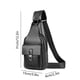 thumbnail image 3 of Bolso de hombro para hombre, bolso de pecho con carga, bolso de hombro de cuero informal a la moda, bolso cruzado, bolso de cintura impermeable, 3 of 6