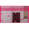 thumbnail image 3 of Nvzi 39,37 x 110,24 pulgadas, cortina decorativa para puerta, panel de pared con flores, flecos, cafetería, restaurante, divisor de puerta, pantalla con borlas, decoración, azul, 3 of 3