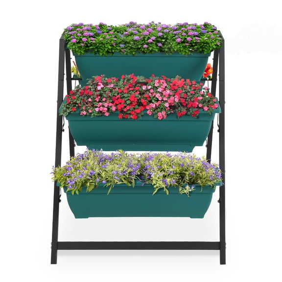 Zimtown Raised Garden Bed Vertical Planter Box Elevated Planter 5 - Tiers