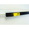 thumbnail image 4 of Price Tag Holder and Molding for Double Wire Cooler/Freezer Shelves | 30" Long | 1.25" High | 25 Pack | Black, 4 of 5