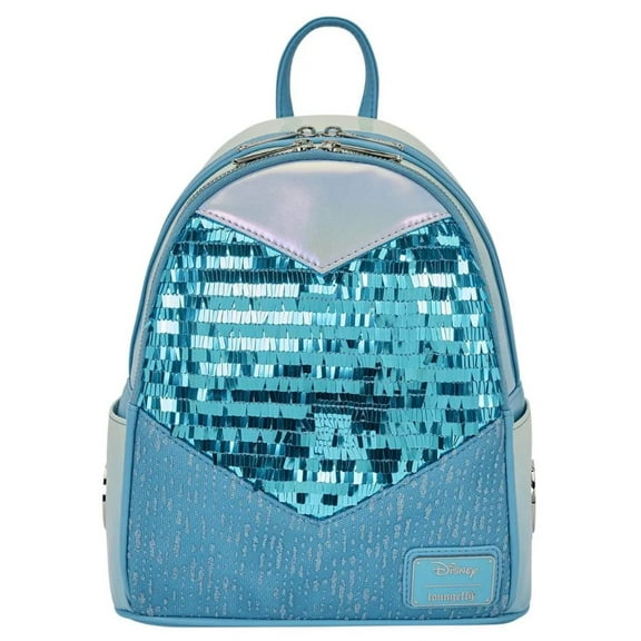 Loungefly Frozen Elsa Glitter Sequin Cosplay Mini Backpack