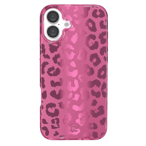 VELVET CAVIAR for iPhone 16 Plus Case - Compatible with MagSafe - Cute Protective Phone Cases for Women - Metallic Pink Ruby Leopard Cheetah Print