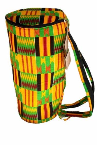 African Kente Cloth Djembe Drum Bag - Mini 9"x18"