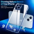 thumbnail image 2 of Crystal Clear Case for iPhone 14 Plus, [Not Yellowing] [Camera Protection] [ Grade Drop Tested] Transparent Shockproof Protective Phone Case Soft Silicone Slim Cover, 6.7 inch, Blue, 2 of 17