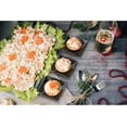 thumbnail image 4 of Exquisite Mini Disposable Appetizer Plates - 60 Pack 2.95 In. x in. Black Plastic Dessert Elegant Design for Weddings, Birthdays, and Formal Parties Stackable Convenient BPA Free, 4 of 8